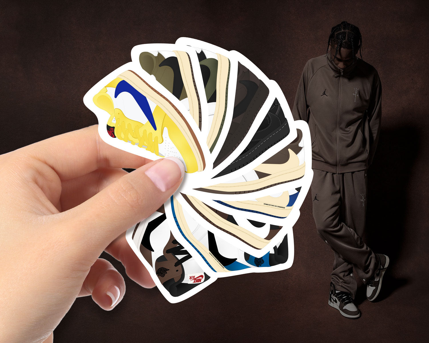 Travis Scott Air Jordan 1 Sticker Pack
