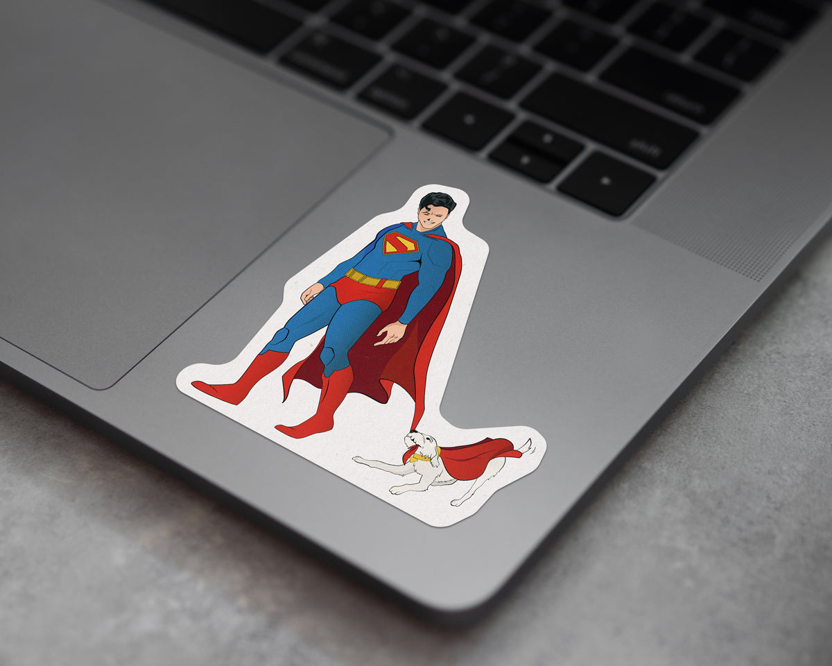 Kindness is the New Punk Rock - Superman & Krypto Sticker