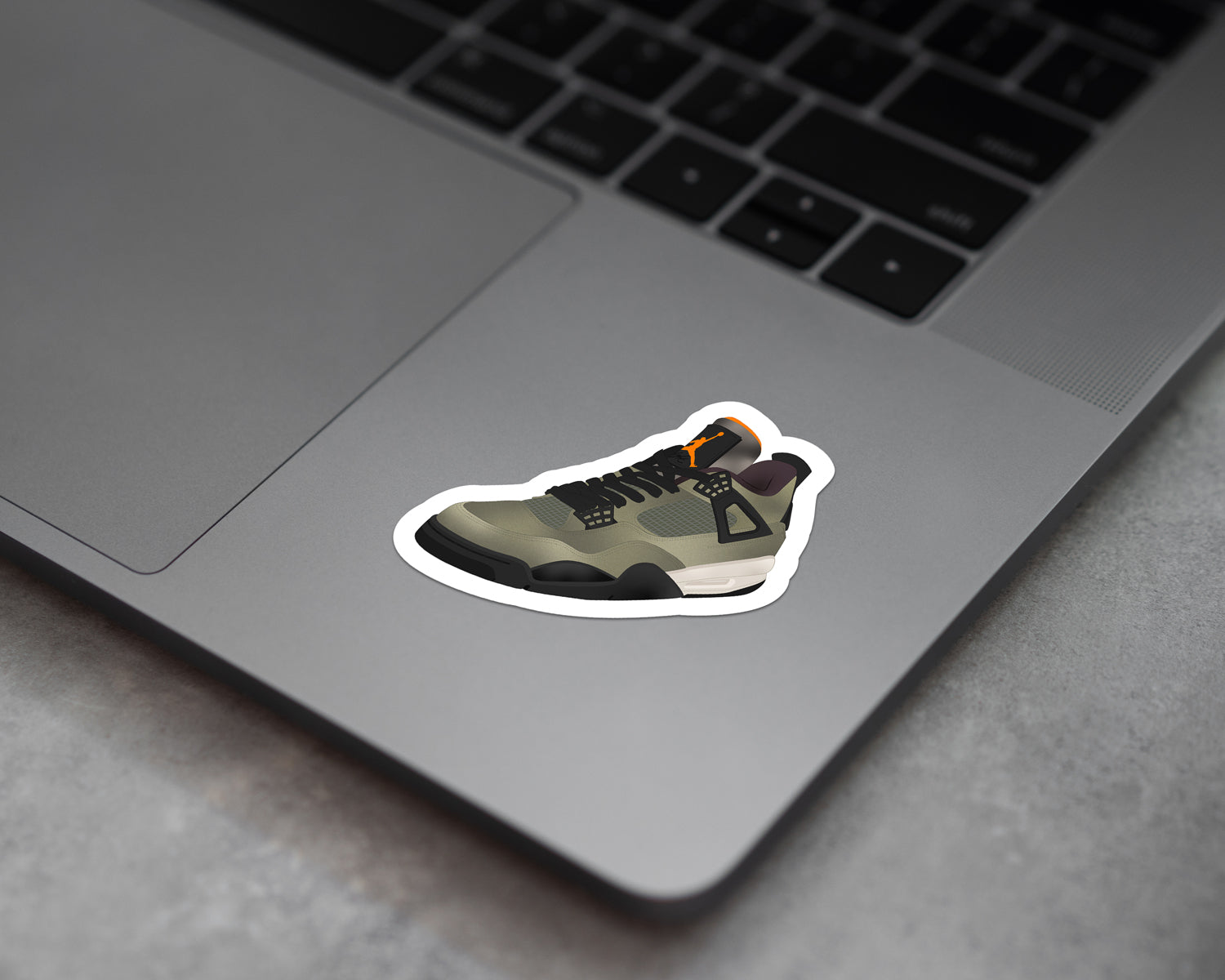 Undefeated Air Jordan 4 Sticker