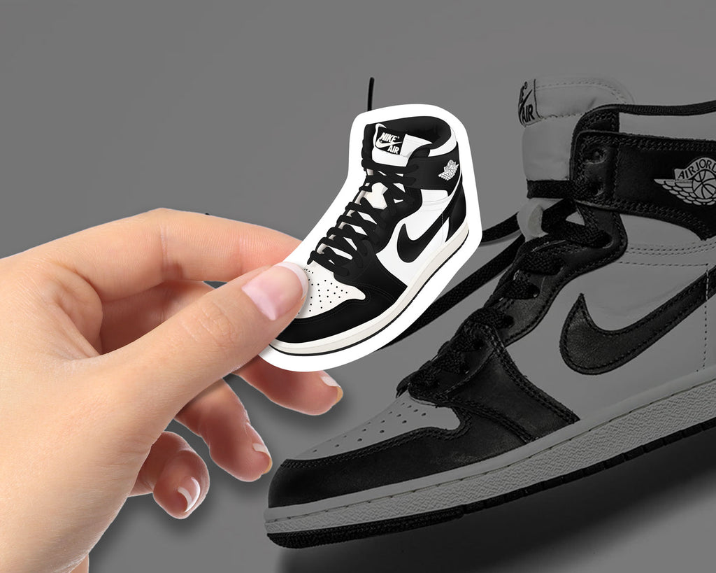 One Inch Jordan Sticker Air Jordan 1 'Black & White' Sticker – Vectored Studios