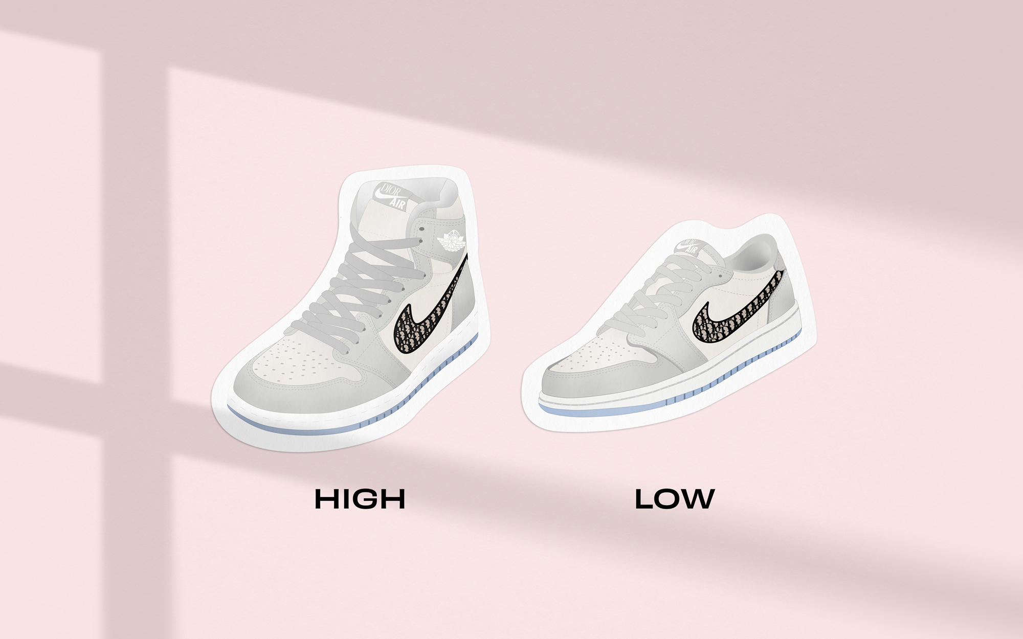Dior Air Jordan 1 Sticker Pack
