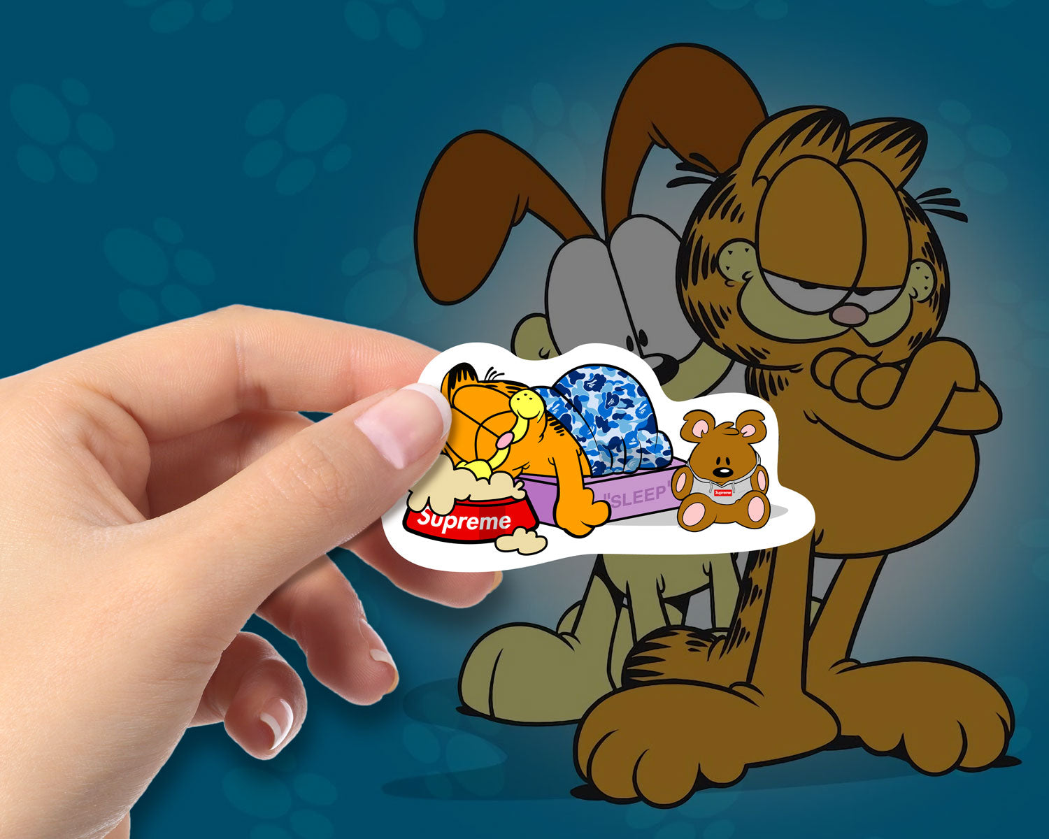 Garfield's Hypenap Sticker