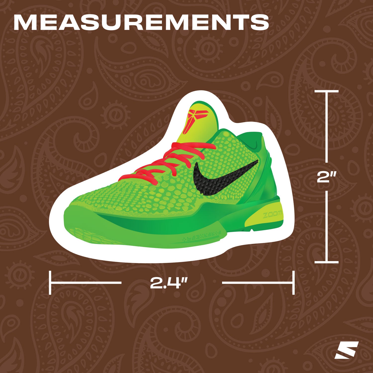 Nike Kobe 6 Sneaker Sticker Pack - Grinch, Reverse Grinch, Mambacita, All-Star