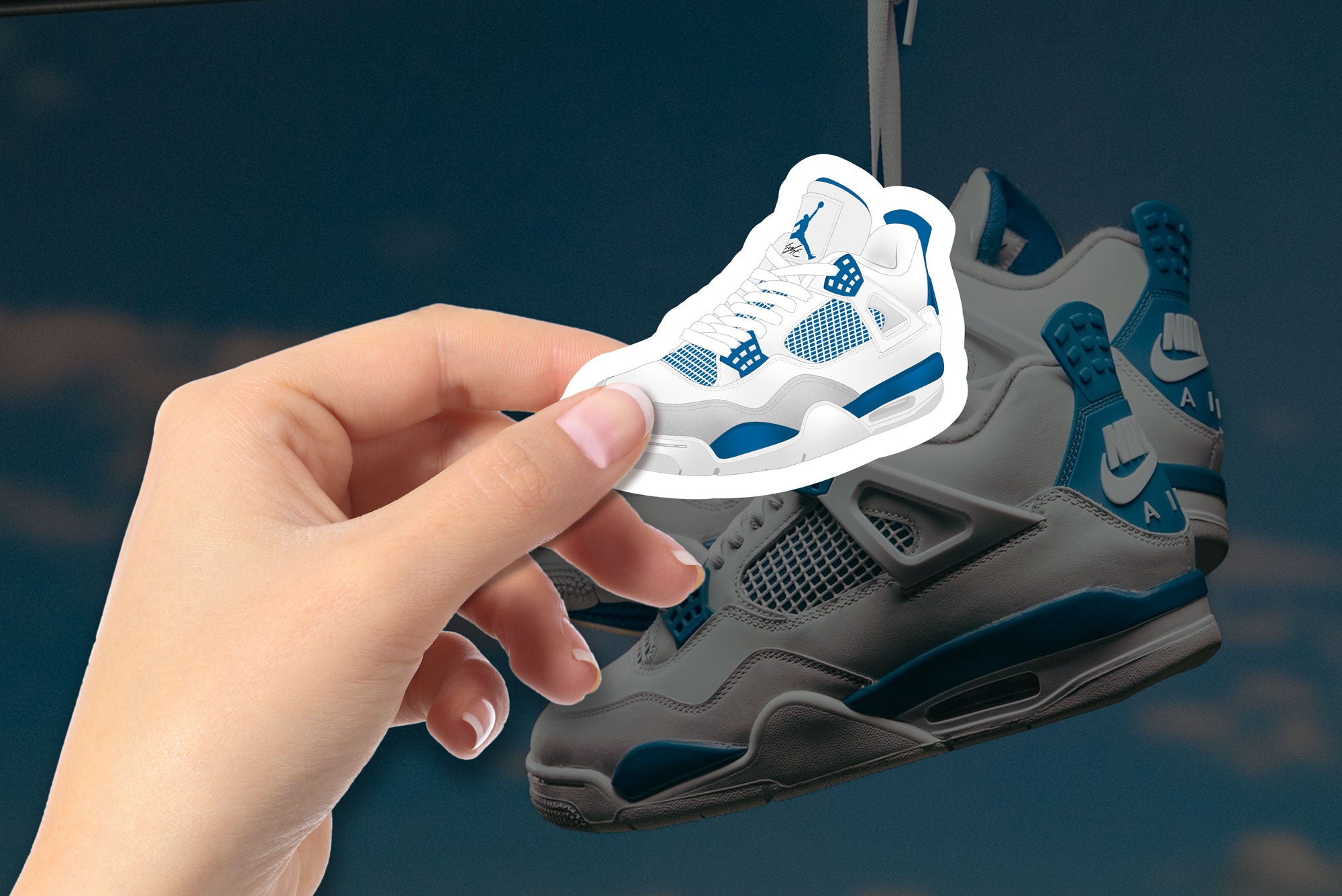 Air Jordan 4 'Military Blue' Sticker