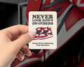 Never Look Down Sticker