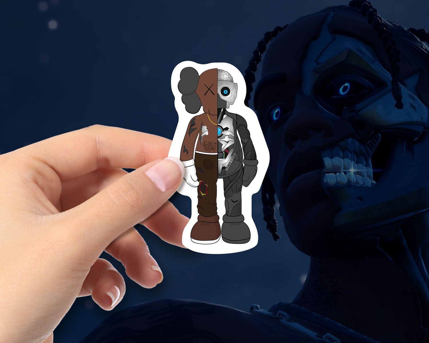 The Scotts - Travis Scott x Kaws Sticker