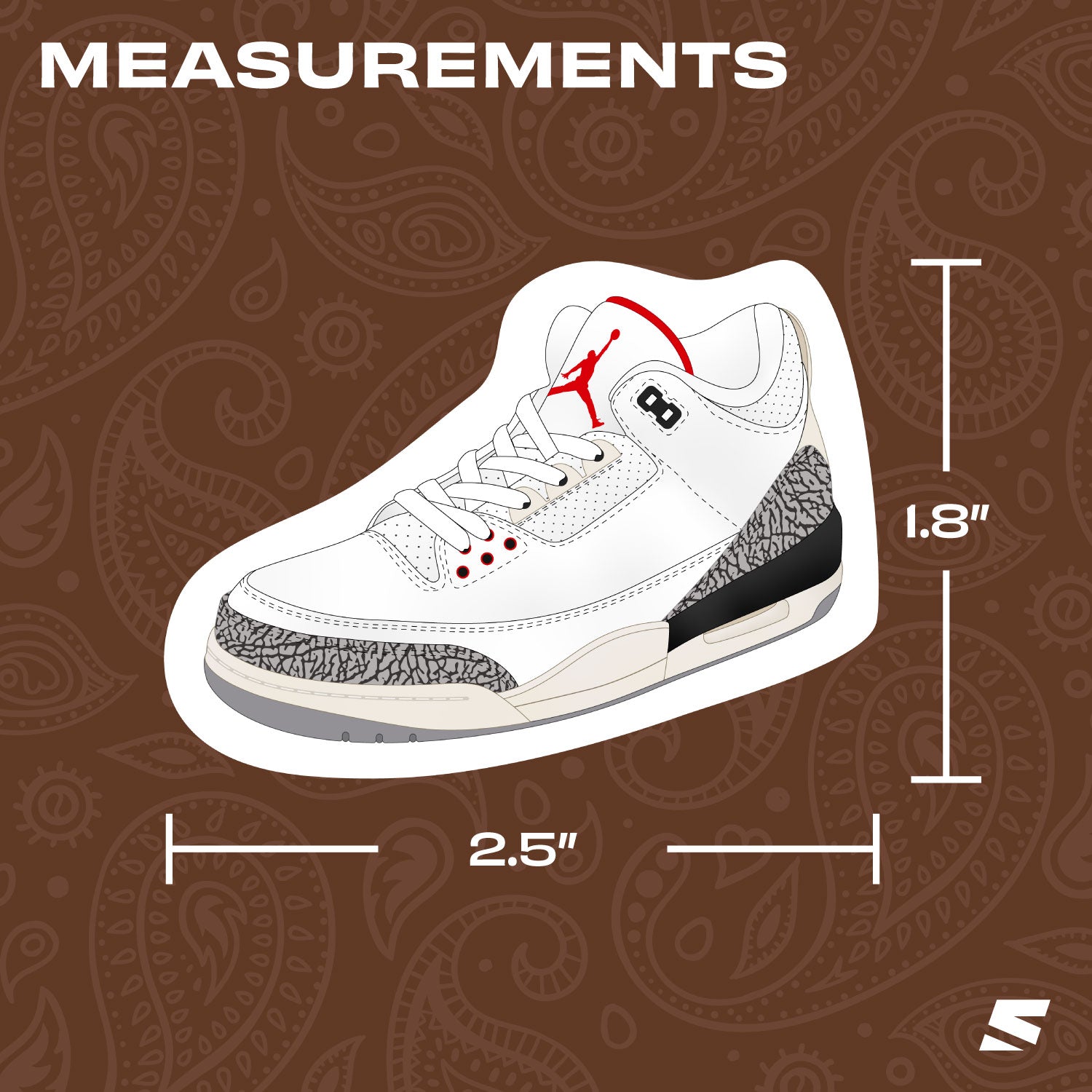 Air Jordan 3 White Cement 'Reimagined' Sticker