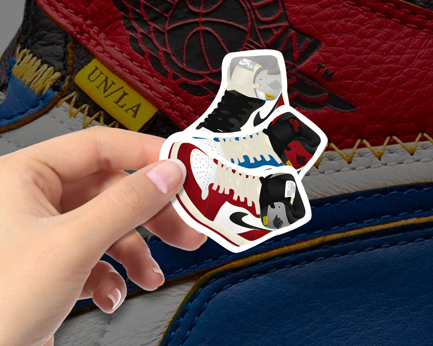 One Inch Jordan Sticker Union LA Air Jordan 1 Sticker Pack – Vectored Studios
