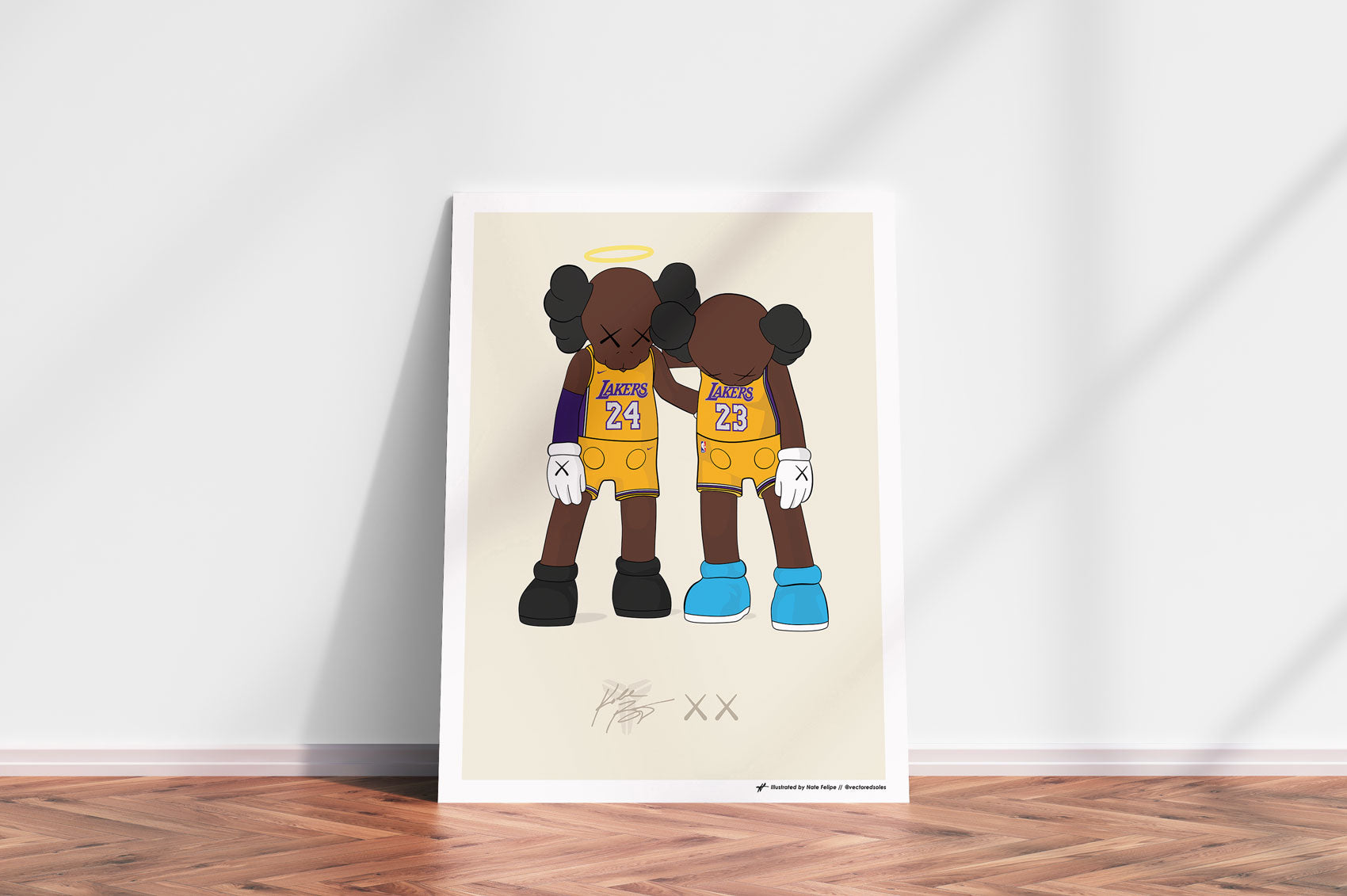 Continuing to Move the Game Forward - Kaws x Kobe Bryant Poster