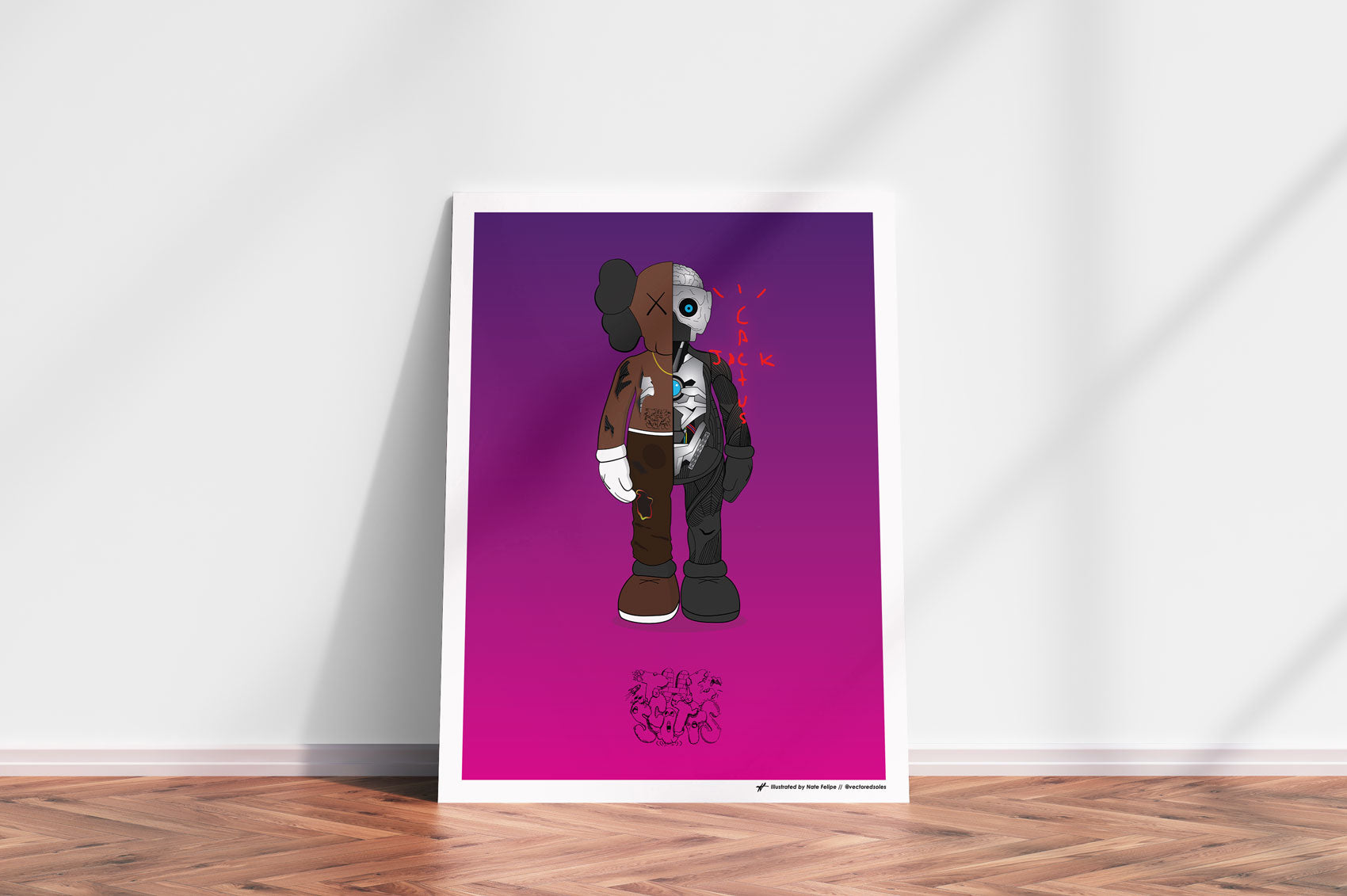 The Scotts - Travis Scott x Kaws Poster