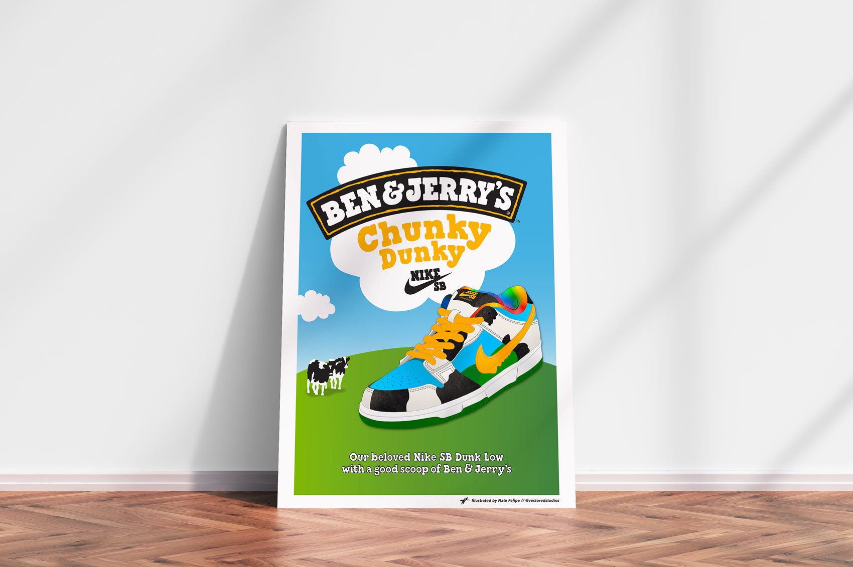 Nike SB x Ben & Jerry's Dunk Low 'Chunky Dunky - Special Box' Poster