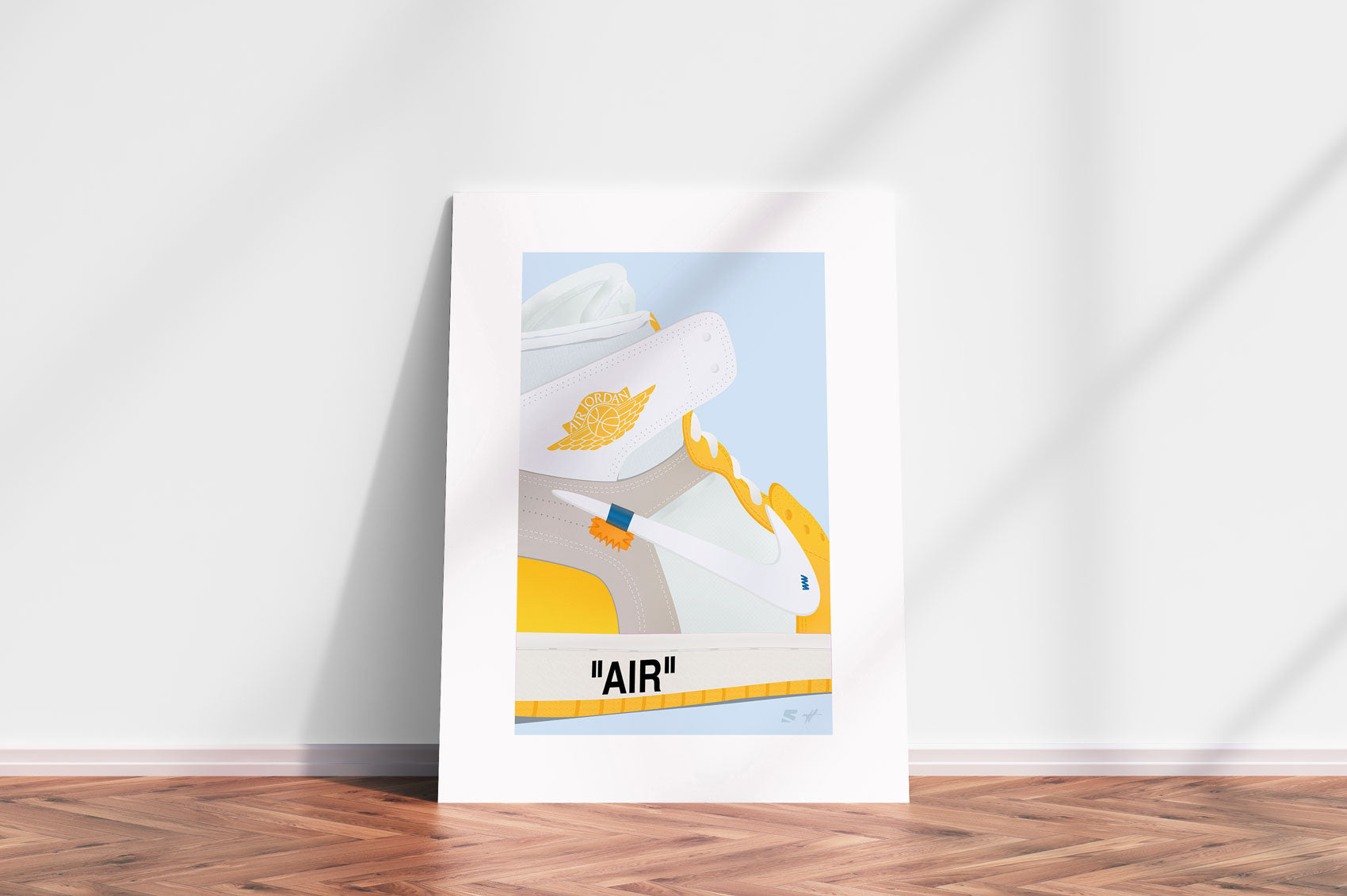 Air Jordan 1 x Off-White 'Canary' Poster (Zoom)