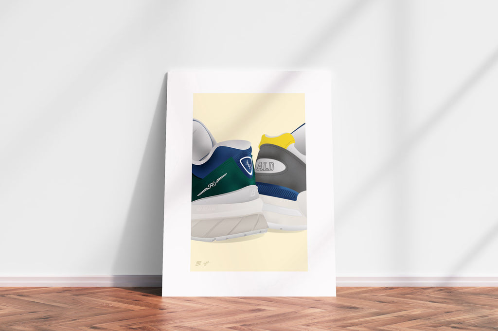 Life in the Balance Aimé Leon Dore x New Balance Poster