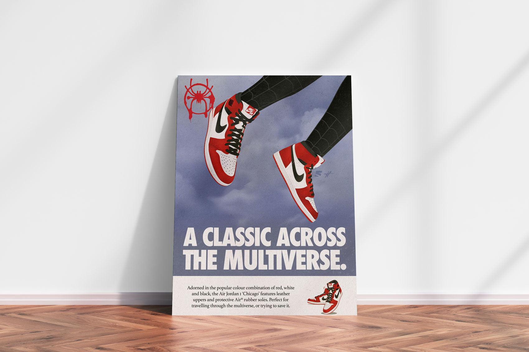 Miles Morales Spider-Man x Air Jordan 1 Poster