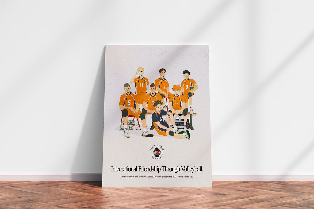 International Friendship Through Volleyball - Aimé Leon Dore x New Balance x Haikyuu Poster