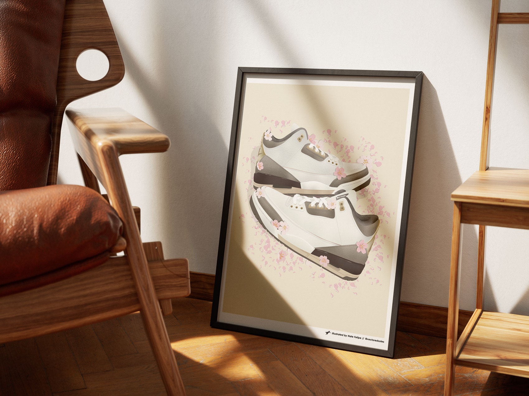 A Ma Maniére Air Jordan 3 'Raised by Women' Poster (Sakura) - SALE