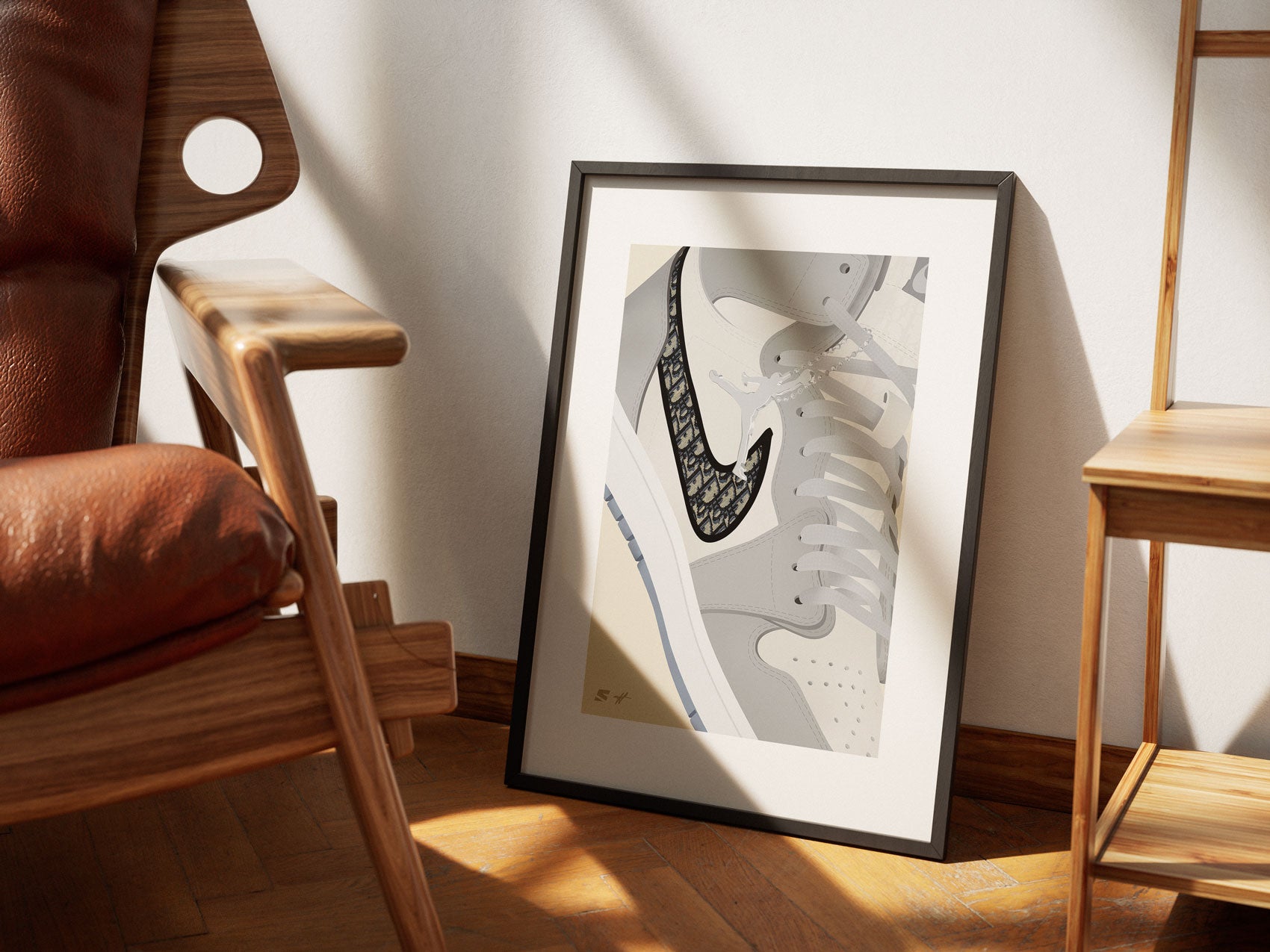 Dior x Air Jordan 1 Poster (Zoom)