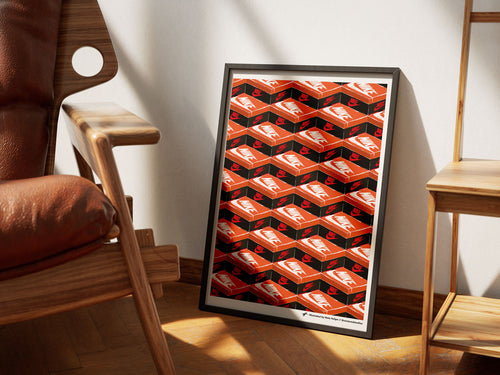 Air Jordan 1 'Lost and Found' Isometric Sneaker Box Poster