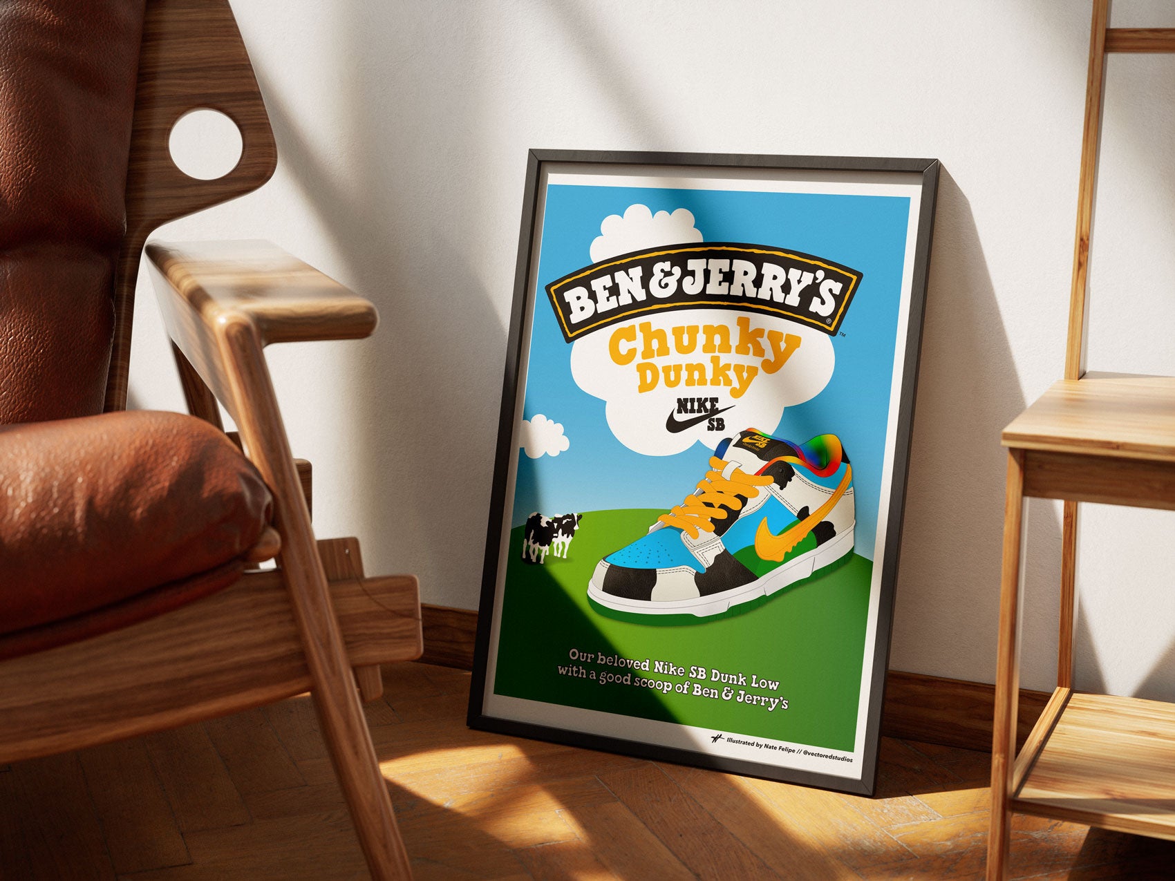 Nike SB x Ben & Jerry's Dunk Low 'Chunky Dunky - Special Box' Poster