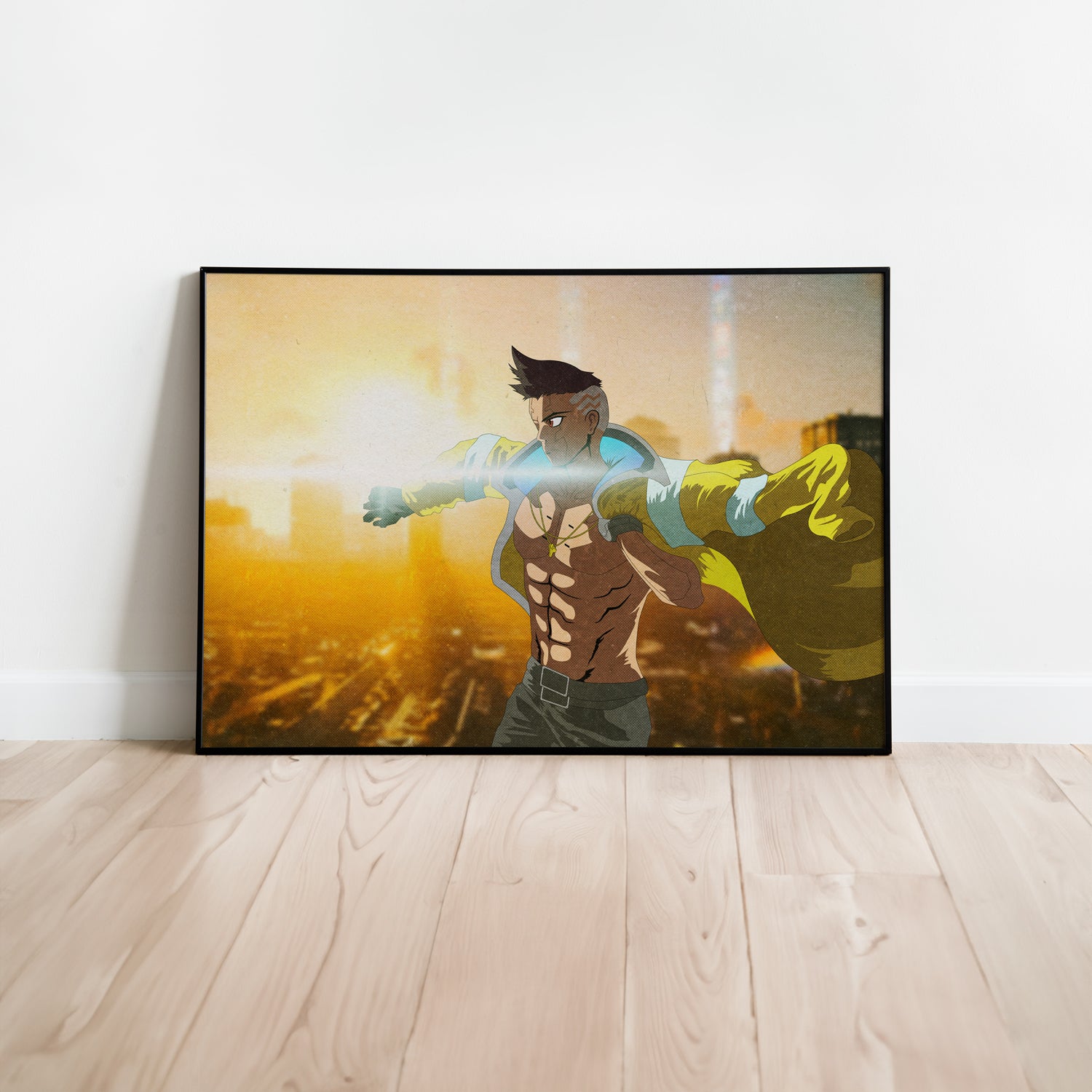 David Martinez Cyberpunk Edgerunners x AOT Mashup Poster